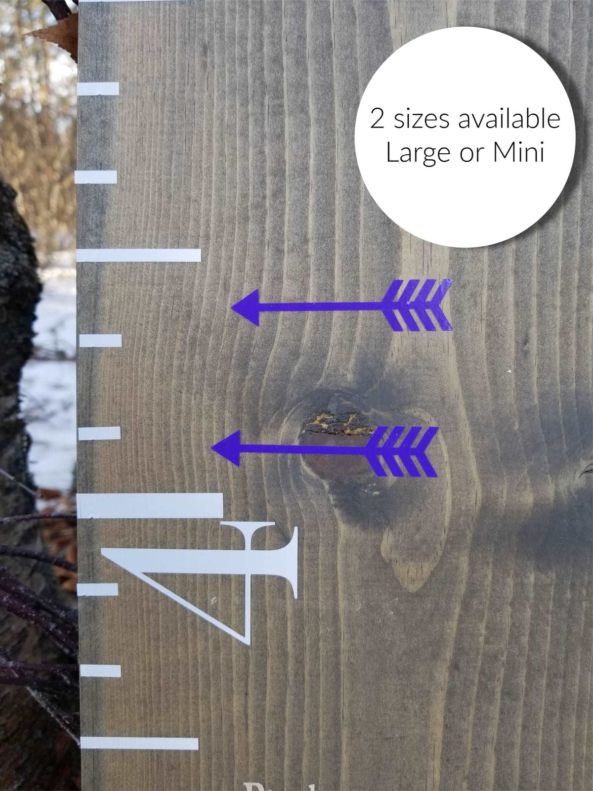 A Classic Blank Height Marking Arrows ruler by Little Prairie Craft Co.